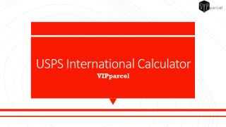 USPS Shipping Calculator
