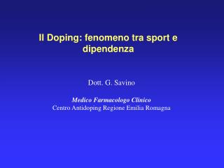 Il Doping: fenomeno tra sport e dipendenza