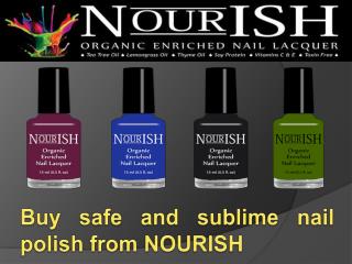 Buy safe and sublime nail polish from NOURISH