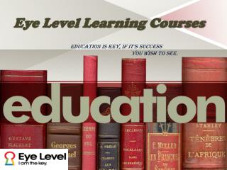 Eye Level Learning Courses