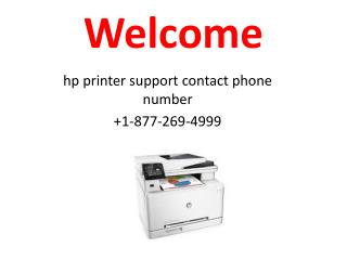 HP Printer Customer Support Help 1-877-269-4999