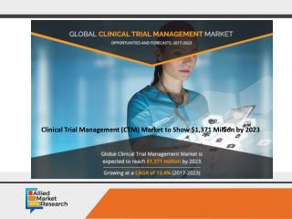 Clinical Trial Management (CTM) Market to Hit $1,371 Million by 2023