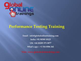Performance Testing Training |Best performance testing online training