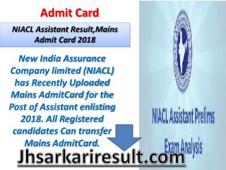 Admit card