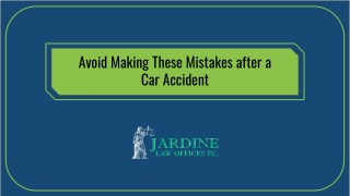 Avoid Making These Mistakes After a Car Accidents