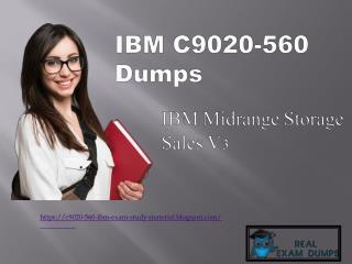 Free C9020-560 Exam Study Material - Get Updated C9020-560 Braindumps RealExamDumps