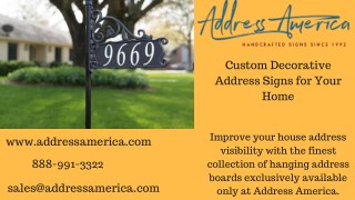 House address Signs | Address America.