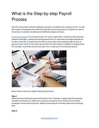 What is the Step-by-step Payroll Process