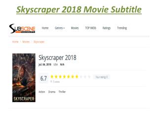 Skyscraper 2018 Movie Subtitle