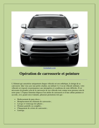 Operation de carrosserie et peinture - Solutions cle en main - Solutions pour societe-converted