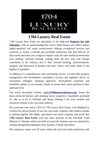 1704 Luxury Real Estate