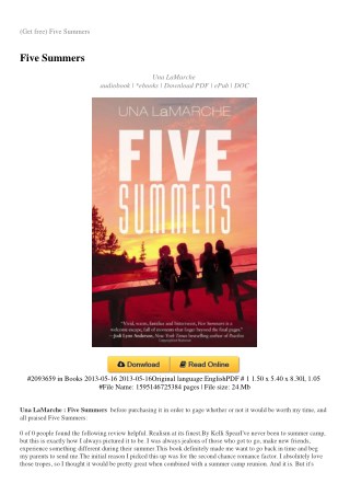 FIVE-SUMMERS