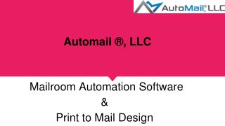 Mailroom Outsourcing - Automail