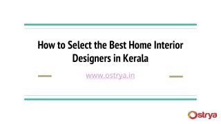 Home Decorator Cochin| Interior Designers in Cochin – Ostrya