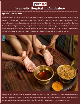 Ayurveda and Its Need