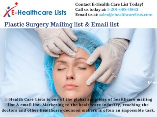 Plastic Surgery Mailing List | Plastic Surgery Email List | E-Health-Care-Lists