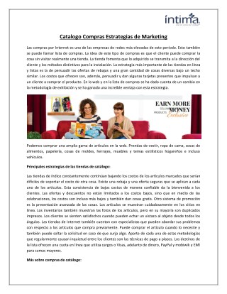 Catalogo Compras Estrategias de Marketing