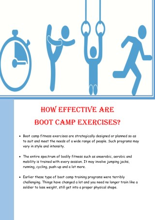 Are Boot Camp Exercises Effective?