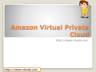 18.Amazon Virtual Private Cloud