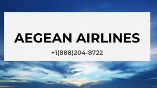 Aegean Airlines Reservation Number | Booking Number