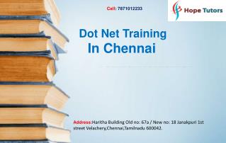 Dot Net Training in Chennai