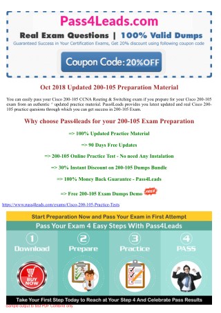 Cisco 200-105 Exam Practice Questions