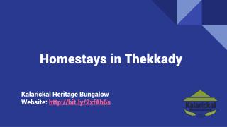 Bed & Breakfast Homestays in Kerala