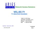 VCL-EC-T1 T1, Voice Echo Cancellers