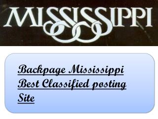 Backpage Mississippi Best Classified posting Site