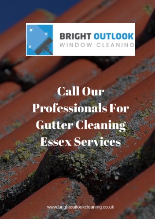 Call our Professionals for Gutter Cleaning Essex Services