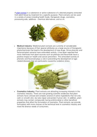 Plant Extract