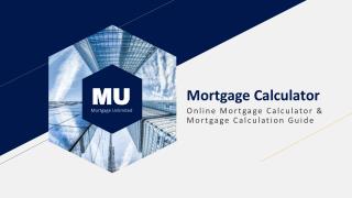Mortgage Calculator Online & Mortgage Calculation Guide - Mucloanq