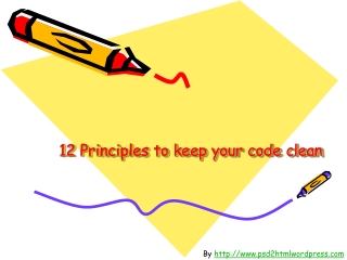 Principles for writing better HTML code