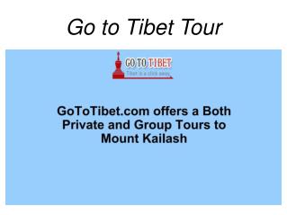 Travel to Tibet with GoToTibet