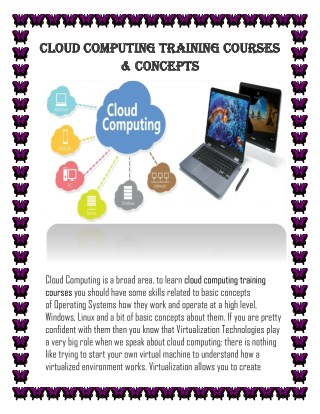 Cloud Computing Training Courses & Concepts