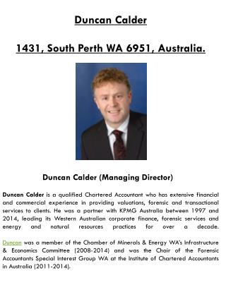 Duncan Calder Partner of KPMG Australia