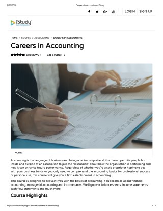 Careers in Accounting - istudy