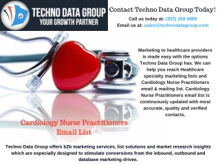 Cardiology Nurse Practitioners Email List| Nurse Lists