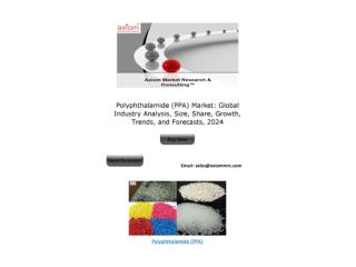 Polyphthalamide (PPA) Market Growth, Trends and industry Analysis 2024