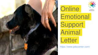 online emotional support animal letter