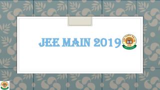 JEE Main 2019