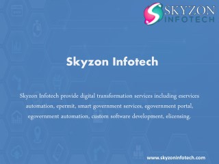 Digital Transformation Solution by Skyzon Infotech