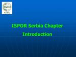 ISPOR Serbia Chapter Introduction