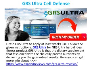 GRS Ultra Cell Defense Supplement