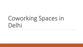 Coworking Space in Delhi