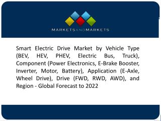 Increasing Demand for Electric & Hybrid Vehicles to Drive the Smart Electric Drive Market