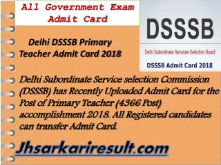 All Government Exam Admit Card