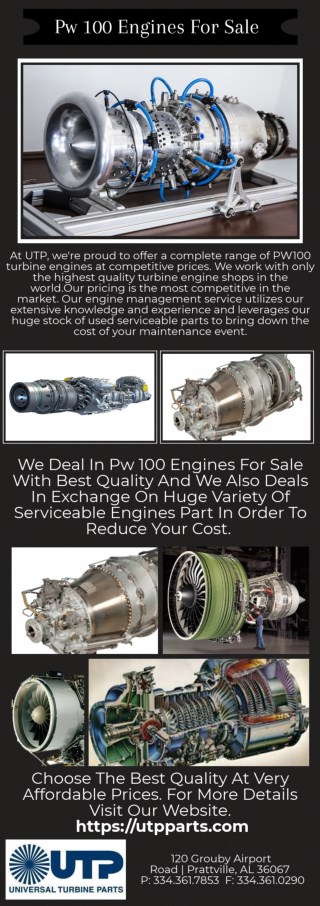 Manage Your Cost Of Pw 100 Engine For Sale
