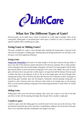 What Are The Different Types of Gate?