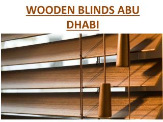 wooden blinds in abu dhabi